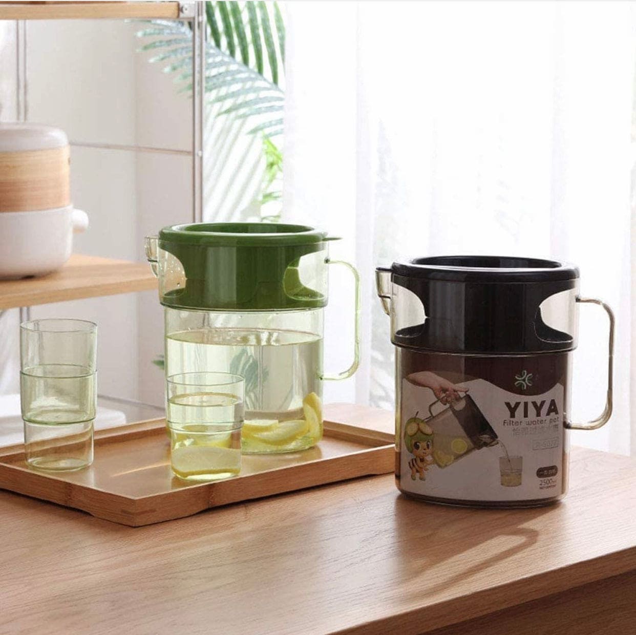 Durable Plastic Water Jug Glass Set, Large Capacity Transparent Sealed Water Jug, Large Capacity Water Container For Home Durable Plastic Water Jug Glass Set, Large Capacity Transparent Sealed Water Jug, Large Capacity Water Container For Home